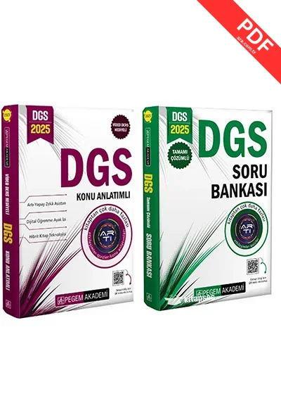 2025 DGS Konu+Soru Seti (2.Kitap)Pegem Akademi Yayıncılık