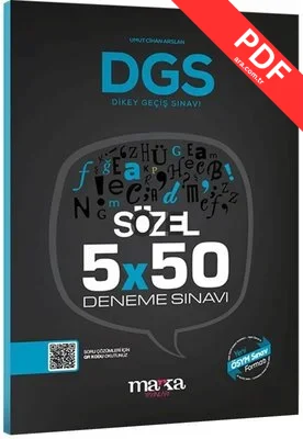 2025 DGS Sözel 5x50 Deneme Sınavı Tamamı PDF Çözümlü Açıklanan Yeni Müfredat PDF indir