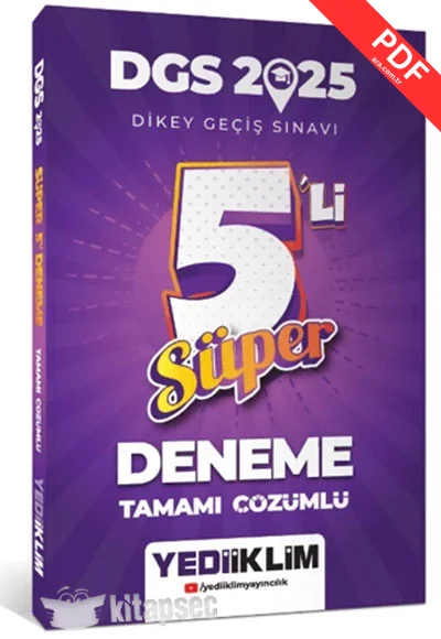 2025 KPSS DGS ALES Yeni Nesil 8x12 Tamamı Video Çözümlü Problemler Deneme PDF indir