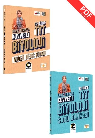 2025 Dilek Hocayla 32 Günde TYT Biyoloji Video Ders Kitabı-Dilek Hocayla 32 Günde TYT Biyoloji Soru Bankası Seti