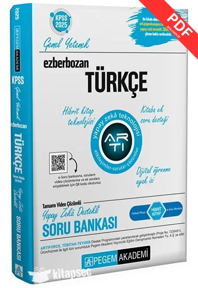 2025 Ezberbozan KPSS Genel Yetenek Genel Kültür Türkçe Soru Bankası Pegem Yayınları