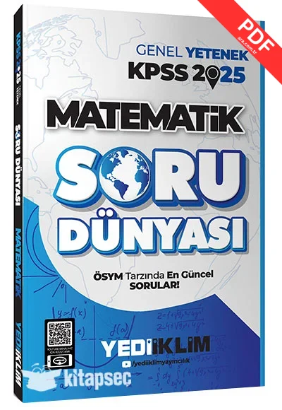 2025 Genel Kültür Matematik Soru Dünyası Yediiklim Yayınları
