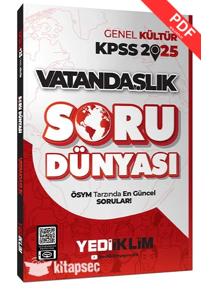 2025 Genel Kültür Vatandaşlık Soru Dünyası Yediiklim Yayınları