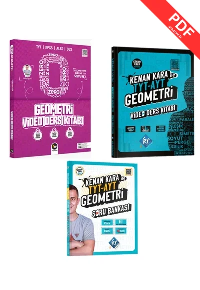 2025 Kenan Kara Sıfır Geometri  TYT -AYT Geometri Video Ders  TYT- AYT Geometri Soru Bankası GÜNCEL
