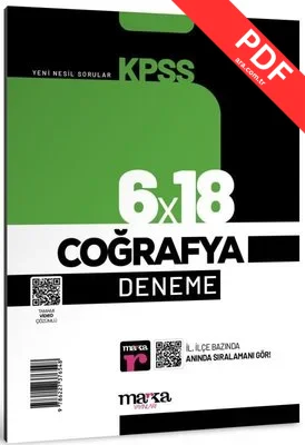 2025 KPSS Coğrafya 6x18 Deneme Tamamı Video Çözümlü PDF indir