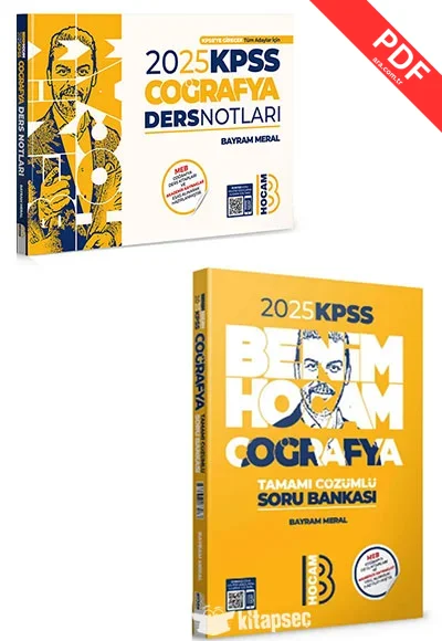 2025 KPSS Coğrafya Ders Notları ve Soru Bankası Seti Benim Hocam Yayınları