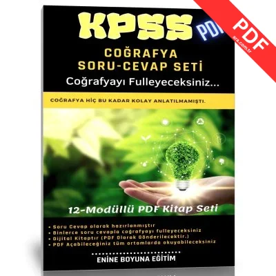2025 KPSS Coğrafya Hazırlık Kitabı 500 Sayfalık PDF