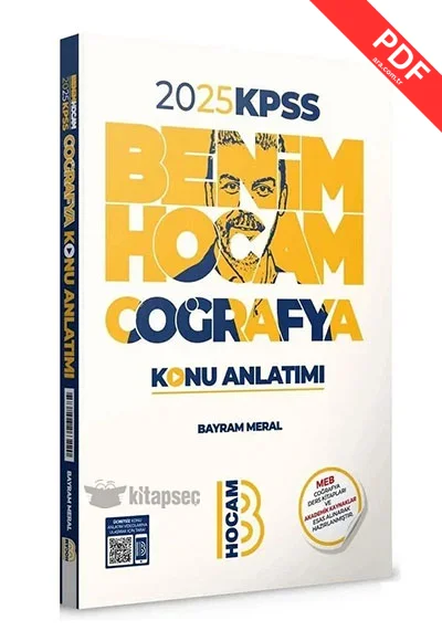 2025 KPSS Coğrafya Konu Anlatımı Benim Hocam Yayınları