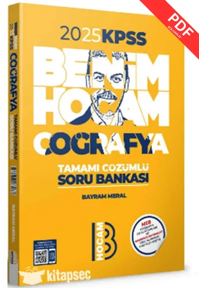 2025 KPSS Coğrafya Tamamı Çözümlü Soru Bankası Benim Hocam Yayınları