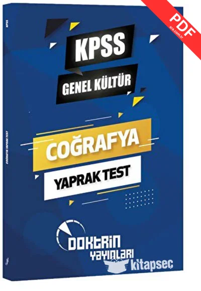 2025 KPSS Coğrafya Yaprak Test Doktrin Yayınları