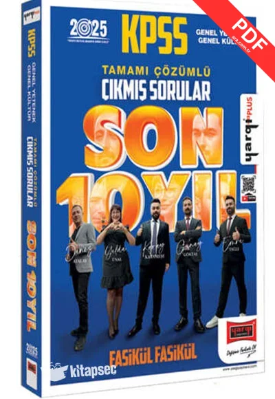 2025 KPSS GK-GY Tamamı Çözümlü Fasikül Fasikül Son 10 Yıl Çıkmış Sorular Yargı Yayınları