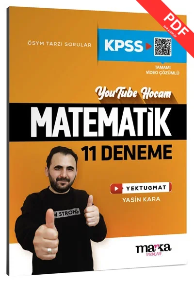 2025 KPSS Matematik 11 Deneme Tamamı Video Çözümlü Yektugmat Marka Yayınları