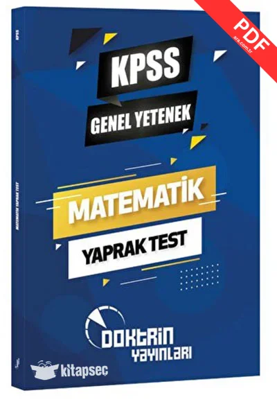 2025 KPSS Matematik Yaprak Test Doktrin Yayınları