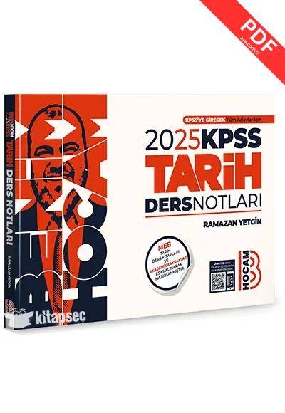 2025 KPSS Tarih Ders Notları Benim Hocam Yayınları