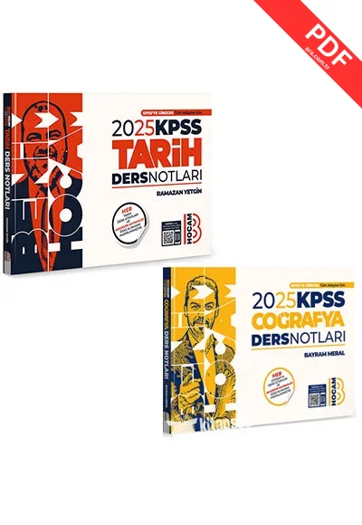 2025 KPSS Tarih ve Coğrafya Ders Notları Seti Benim Hocam Yayınları