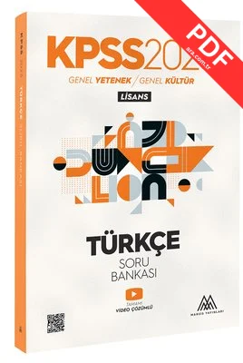 2025 KPSS Türkçe Soru Bankası Genel Yetenek Genel Kültür Lisans