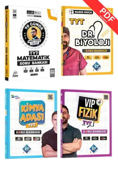 2025 Kr Akademi Mert Hoca Vip Fizik  Kimya Adası  Dr. Biyoloji TYT Soru Bankası GÜNCEL BASKI