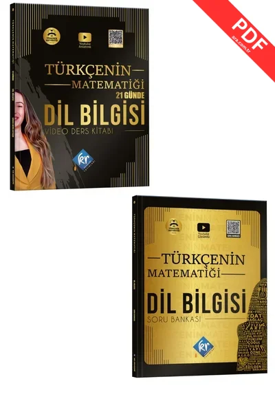 2025 Kr Akademi Türkçenin Matematiği Dilbilgisi Video Ders - Türkçenin Matematiği Soru Bankası GÜNCEL BASKI