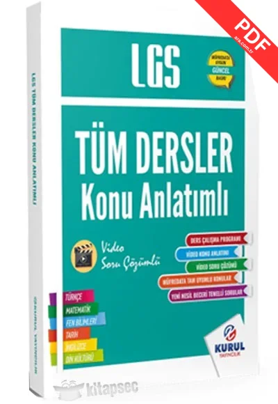 2025 LGS Tüm Dersler Tek Kitap Konu Anlatımlı Kurul Yayıncılık