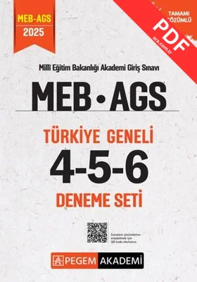 2025 MEB AGS Tamamı Çözümlü Türkiye Geneli 4 - 5 - 6 (3'lü Deneme Seti)