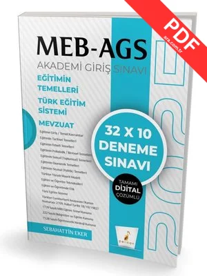 2025 MEB-AGS Akademi Giriş Sınavı - 32x10 Deneme Sınavı - Tamamı Dijital Çözümlü