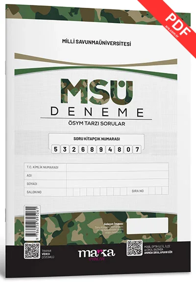 2025 MSÜ Yeni Nesil Deneme Tamamı Video Çözümlü Marka Yayınları