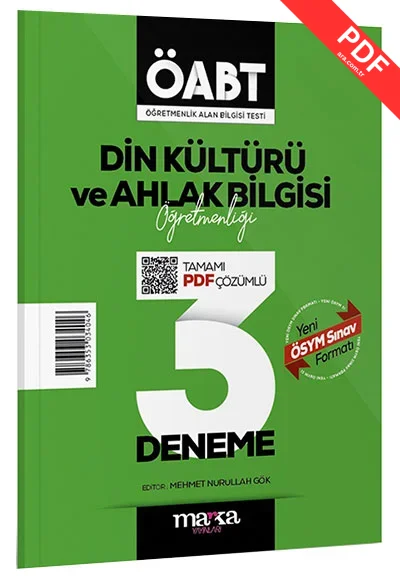 2025 ÖABT Din Kültürü ve Ahlak Bilgisi Öğretmenliği Tamamı Çözümlü 3 Deneme Marka Yayınları