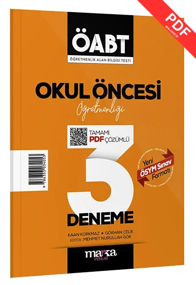 2025 ÖABT Okul Öncesi Öğretmenliği Tamamı Çözümlü 3 Deneme Marka Yayınları