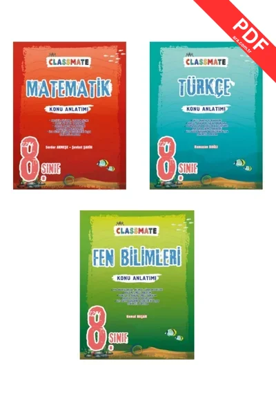 2025 OKYANUS CLASSMATE 8.SINIF TÜRKÇE+MATEMATİK + FEN BİLİMLERİ KONU ANALTIMLI SORU BANKASI
