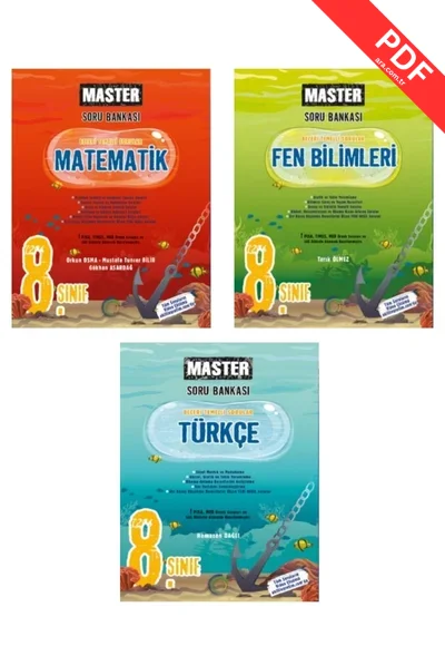 2025 OKYANUS MASTER 8.SINIF TÜRKÇE+MATEMATİK + FEN BİLİMLERİ SORU BANKASI