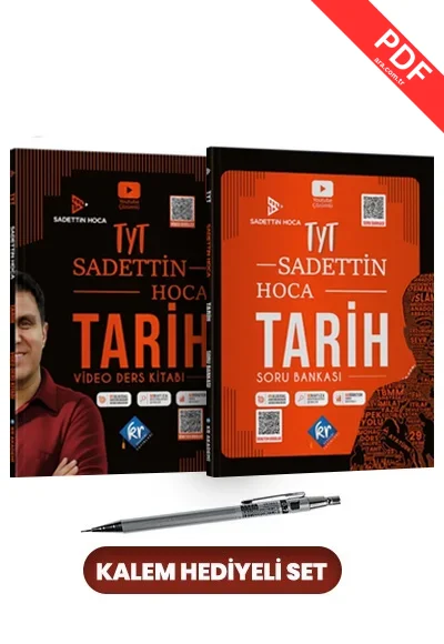 2025 SADETTİN AKYAYLA TYT TARİH SORU BANKASI VE VİDEO DERS KİTABI KALEM HEDİYELİ