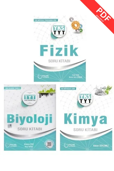 2025 Sezonu Hazırlık Seti 3 Kitap Sayısal TYT Fizik Kimya Biyoloji