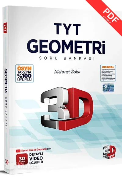 2025 TYT 3D Geometri Tamamı Video Çözümlü Soru Bankası 3D Yayınları