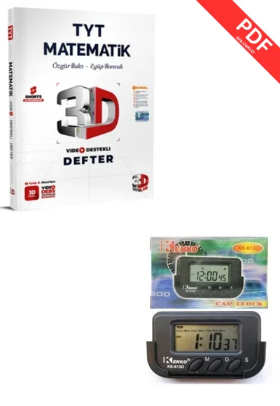 2025 TYT 3D Matematik Video Defter Notu VDD 3D Yayınları