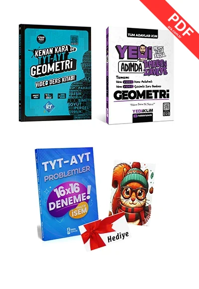 2025 TYT AYT Kenan Kara Geometri Video Ders Kitabı Yediiklim Mehmet Bilge Yıldız Geometri Soru Bankası (2 Hediyeli)