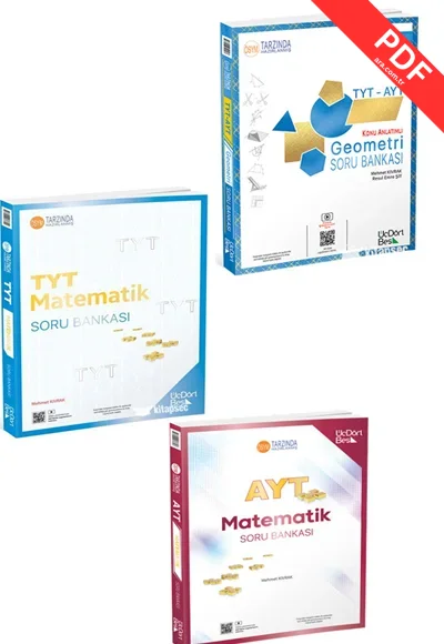 2025 TYT AYT Matematik Soru Bankası 2 li Set Üç Dört Beş Yayınları