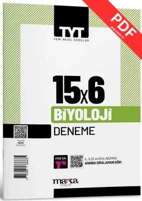 2025 TYT Biyoloji 15 Deneme Tamamı Video Çözümlü PDF indir
