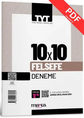 2025 TYT Felsefe 10 Deneme Tamamı Video Çözümlü PDF indir