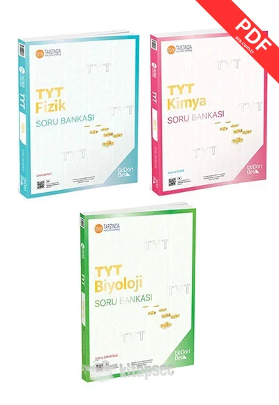 2025 TYT Fizik Kimya Biyoloji Soru Bankası Seti Üç Dört Beş Yayınları