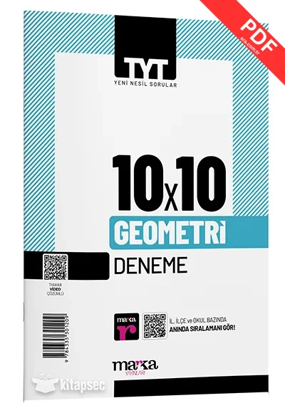 2025 TYT Geometri 10 Deneme Tamamı Video Çözümlü Marka Yayınları