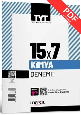2025 TYT Kimya 15 Deneme Tamamı Video Çözümlü PDF indir