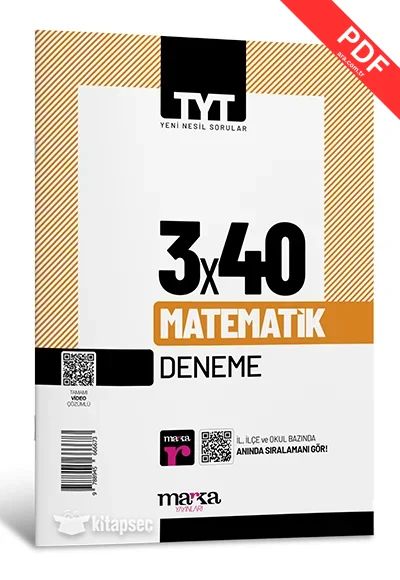 2025 TYT Matematik 3 Deneme Tamamı Video Çözümlü Marka Yayınları