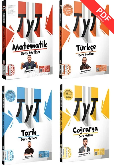 2025 TYT Matematik Türkçe Tarih Coğrafya Ders Notları Benim Hocam Yayınları
