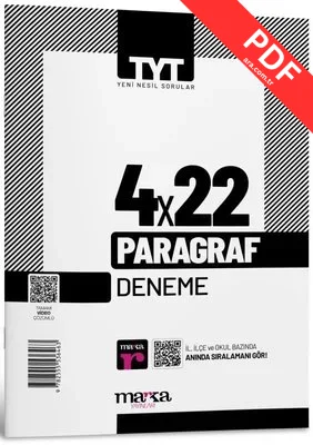 2025 TYT Paragraf 4 Deneme Tamamı Video Çözümlü PDF indir