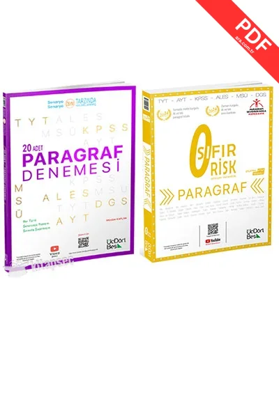 2025 TYT Paragraf Soru ve Deneme Seti Üç Dört Beş Yayınları