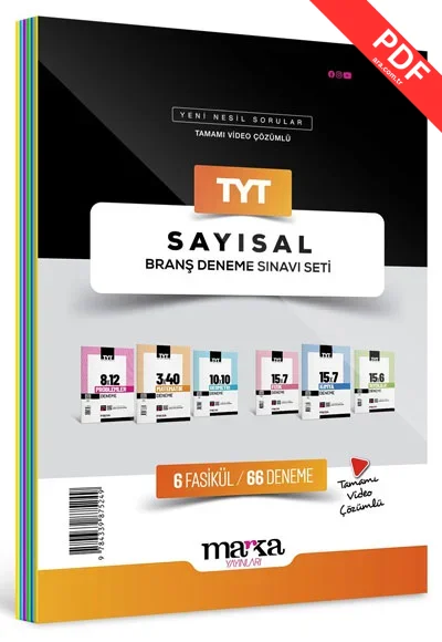 2025 TYT Sayısal Branş Deneme Sınavı Seti 6 Fasikül 66 Deneme Marka Yayınları