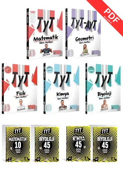 2025 TYT Sayısal Konu Anlatımlı Ders Notları Seti Benim Hocam  +4 Branş Deneme Fix Yayınları