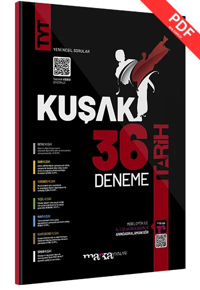 2025 TYT Tarih Kolaydan Zora 36 Kuşak Deneme Tamamı Video Çözümlü Marka Yayınları