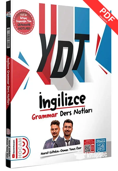 2025 YDT İngilizce Grammar Ders Notları Benim Hocam Yayınları