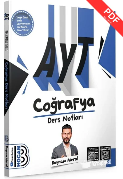 2025 YKS AYT Coğrafya Ders Notları Benim Hocam Yayınları GÜNCEL BASKI